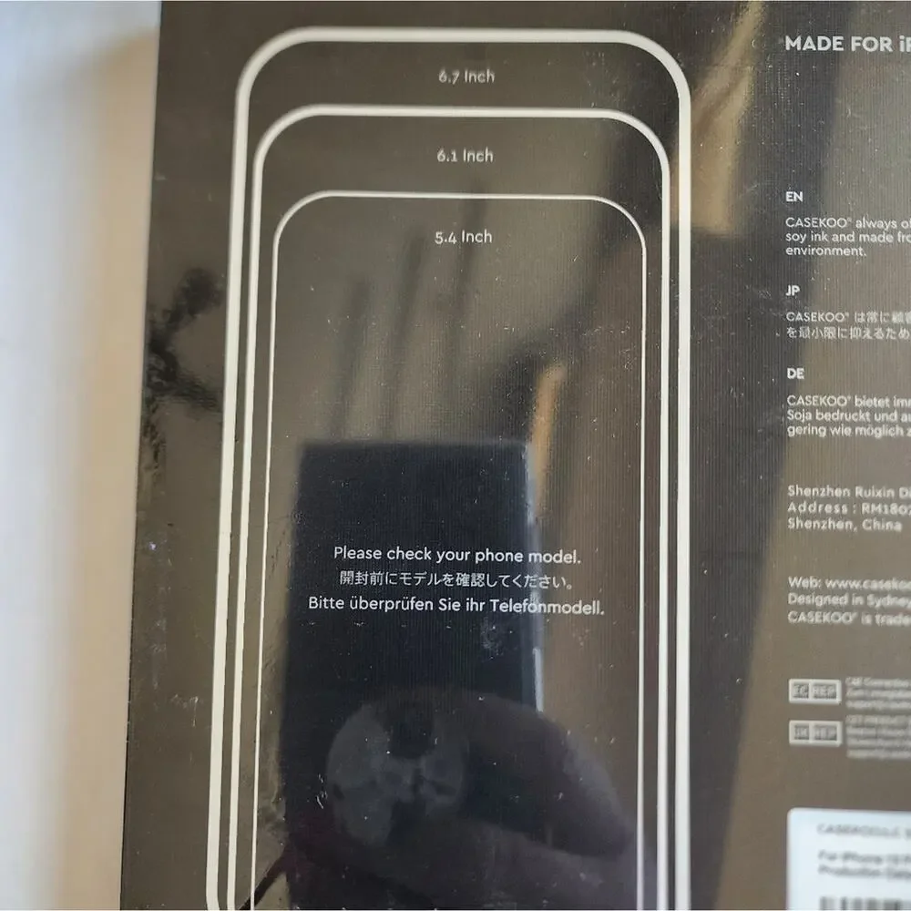 CaseKoo New IPhone 13 Pro Lightweight Sreen Protector New in‎ Package Sealed